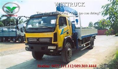Xe tải viettrung 7,3 tấn (VIETTRUNG EQ1081GL3 ) gắn cẩu Tadano 5 tấn  TM-ZT504